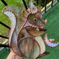 Moon Squirrel Wizard Stained Glass Suncatcher