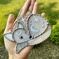 Mini Pink Fox Stained Glass Suncatcher