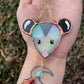 Enchanted Fairy Opossum Stained Glass Charm