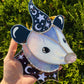 Purple Starry Opossum Stained Glass Suncatcher