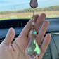 Purple Mushroom Stained Glass Charm