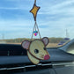 Tan Rat Stained Glass Charm