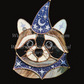 Wizard Raccoon Art Print