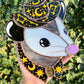 Celestial Cowboy Opossum Stained Glass Suncatcher