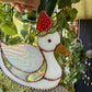Iridescent Strawberry Duck Stained Glass Suncatcher