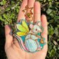 White Fairy Rat Holographic Acrylic Bag Charm