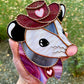 Lovely Cowboy Opossum Stained Glass