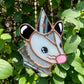 Mini Star Wizard Opossum Stained Glass Ornament