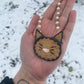 Tan Cat Stained Glass Charm