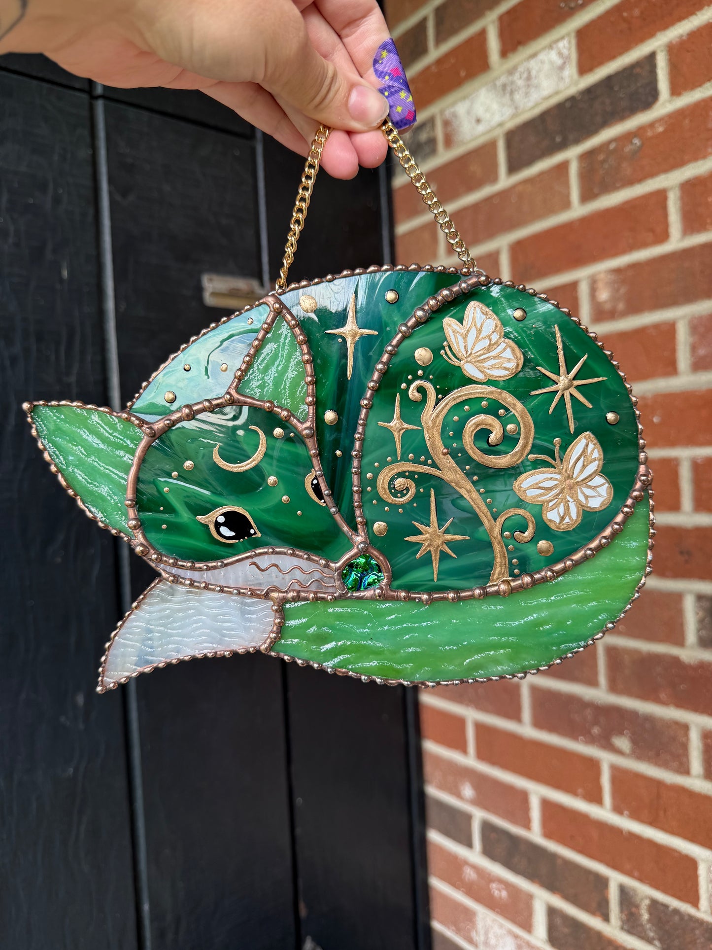 Fern the Fox Stained Glass Suncatcher