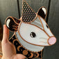 Cosmic Moon Wizard Stained Glass Suncatcher