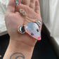 Golden Opossum Stained Glass Charm