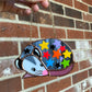Mini Starry Opossum (ver1) Stained Glass Suncatcher Ornament