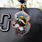 Cowboy Raccoon Holographic Acrylic Bag Charm