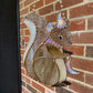 Moon Squirrel Wizard Stained Glass Suncatcher