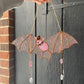 Bubblegum Bat Stained Glass Suncatcher