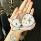 Mini Pink Fox Stained Glass Suncatcher