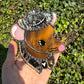 Mini Brown Cowboy Mouse Stained Glass Suncatcher