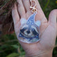 Wizard Raccoon Holographic Acrylic Bag Charm