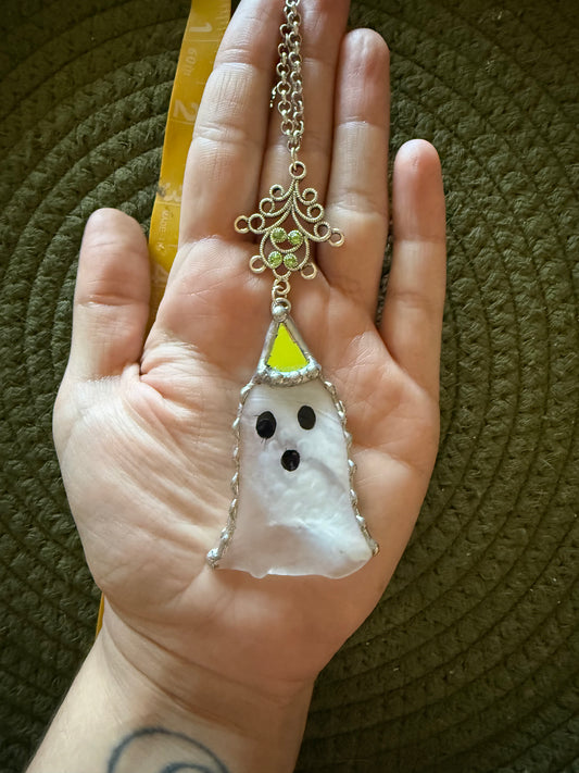 Green Ghost Car Charm