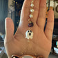 Pearl Ghost Opossum Car Charm