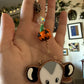 Jack-o’-lantern Opossum Car Charm