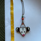 Pumpkin Opossum Car Charm