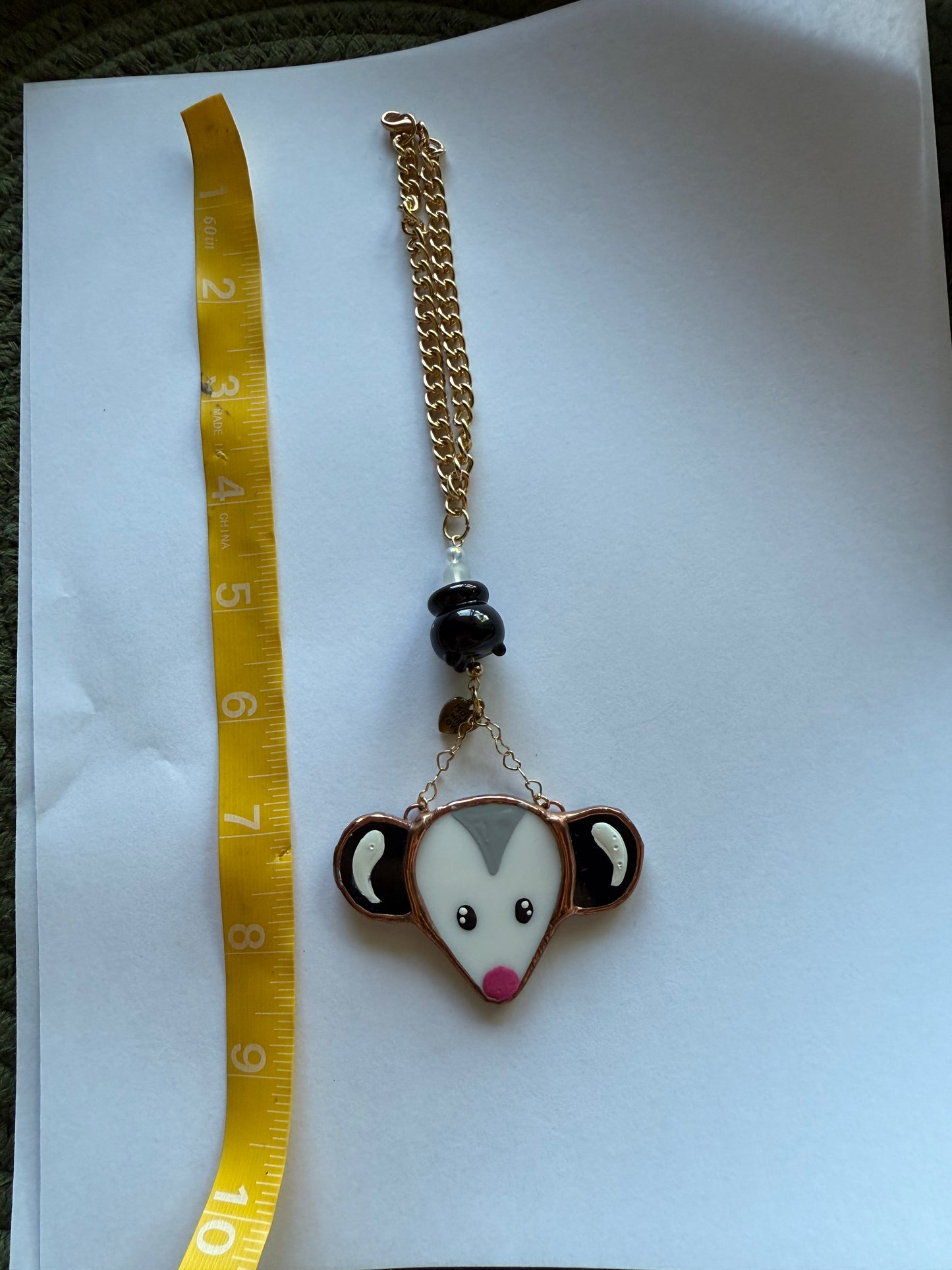 Cauldron Opossum Car Charm