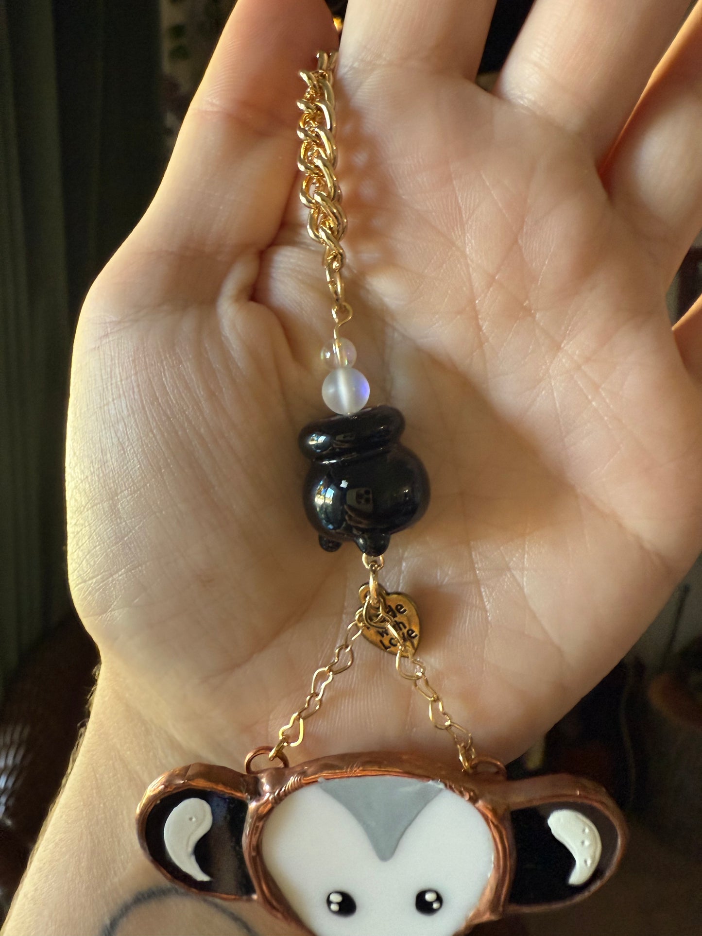 Cauldron Opossum Car Charm