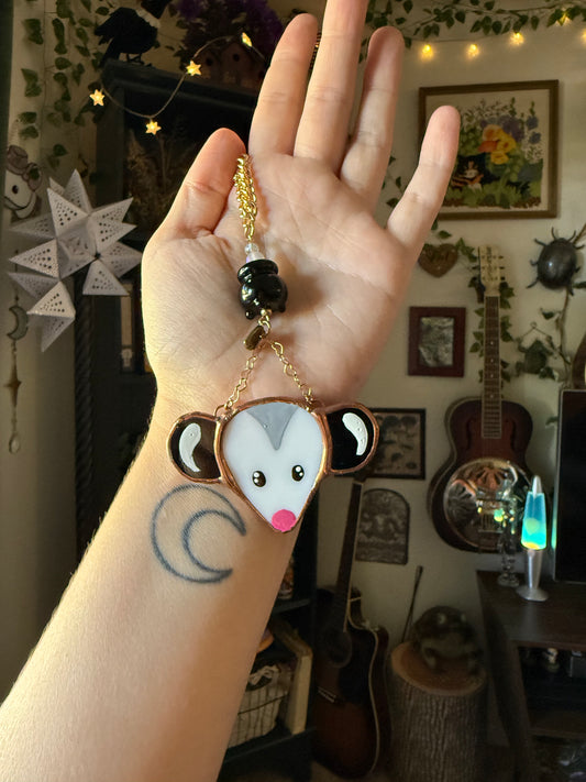 Cauldron Opossum Car Charm