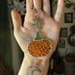 Silver Pumpkin Car Charm