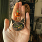 Black Cat and Jack-o’-lantern Car Charm