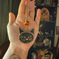 Black Cat and Jack-o’-lantern Car Charm