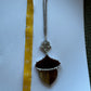 Silver Acorn Car Charm