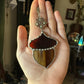 Silver Acorn Car Charm