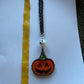 Jack-o’-lantern and Ghost Car Charm