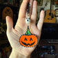 Jack-o’-lantern and Ghost Car Charm