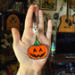 Jack-o’-lantern and Ghost Car Charm