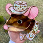 Celestial Cowboy Mouse Stained Glass Suncatcher