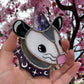 Purple Galaxy Opossum Mini Stained Glass Ornament