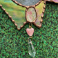 Love Cowboy Opossum Stained Glass Suncatcher
