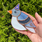 Wizard Pigeon Stained Glass Suncatcher
