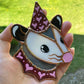 Mini Lovely Opossum Stained Glass Ornament