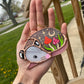 Mini Mushrooms Sleepy Opossum Suncatcher