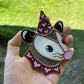 Mini Lovely Opossum Stained Glass Ornament