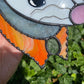 Tie Dye Cowboy Opossum Stained Glass Suncatcher