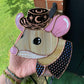 Celestial Cowboy Mouse Stained Glass Suncatcher