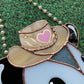 Love Cowboy Opossum Stained Glass Suncatcher