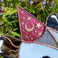 Hot Pink Wizard Opossum Stained Glass Suncatcher