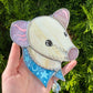 Tan Bandana Rat Stained Glass Suncatcher